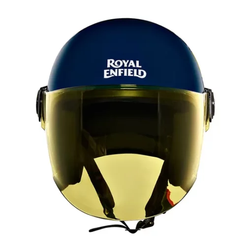 Royal Enfield Hunter Copter Lagoon Blue Open Face Helmet 8