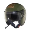 Royal Enfield Jet MLG Green Open Face Helmet 3