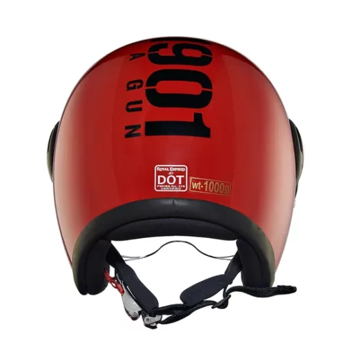 Royal Enfield Jet MLG Red Open Face Helmet 5