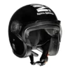 Royal Enfield MLG Jet Gloss Black Open Face Helmet