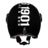 Royal Enfield MLG Jet Gloss Black Open Face Helmet 5