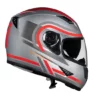Royal Enfield Stunner Gloss Silver Helmet Dual Visor 3