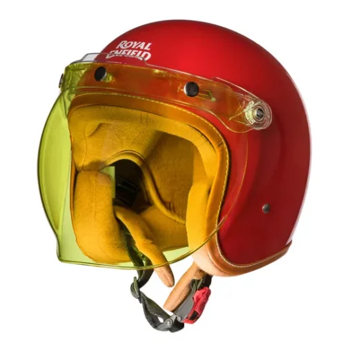 Royal Enfield Urban Rider Red Open Face Helmet 3