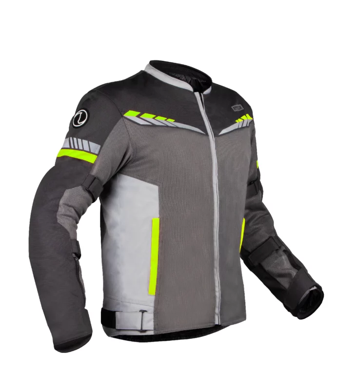 Rynox Air GT 4 Grey Hi Viz Green Riding Jacket
