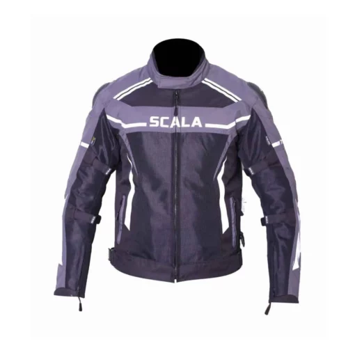 Scala Thunder Black Grey Riding Jacket