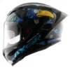 AXOR Street ZAZU Gloss Black Blue Helmet 2