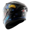 AXOR Street ZAZU Gloss Black Blue Helmet 3