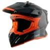AXOR X CROSS Black Orange Motocross Helmet 3
