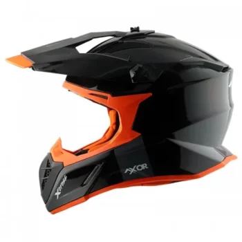 AXOR X CROSS Black Orange Motocross Helmet 4