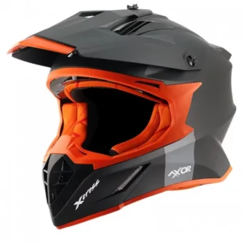 AXOR X CROSS Matt Black Orange Motocross Helmet 2