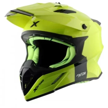 AXOR X CROSS Neon Yellow Green Motocross Helmet