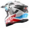 AXOR X CROSS X1 White Red Motocross Helmet 4