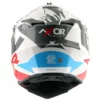 AXOR X CROSS X1 White Red Motocross Helmet 5