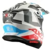 AXOR X CROSS X1 White Red Motocross Helmet 6