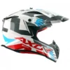 AXOR X CROSS X1 White Red Motocross Helmet 7