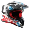 AXOR X CROSS X1 White Red Motocross Helmet 8