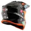 AXOR X CROSS X2 Black Grey Motocross Helmet 6