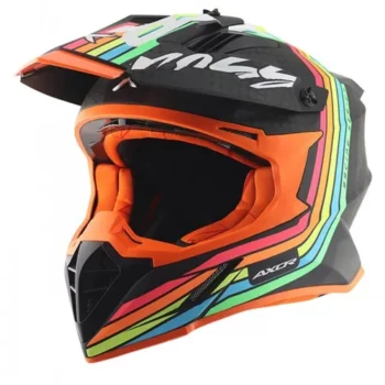 AXOR X CROSS X2 Matt Black Grey Motocross Helmet 2