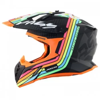 AXOR X CROSS X2 Matt Black Grey Motocross Helmet 3