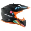 AXOR X CROSS X2 Matt Black Grey Motocross Helmet 7