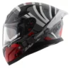 Axor Apex HEX 2 COOL Gloss GREY Red Helmet 3