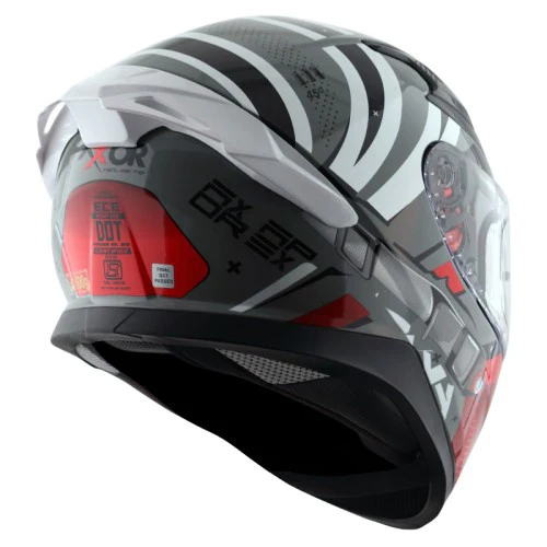 Axor Apex HEX-2 Gloss White Red Helmet