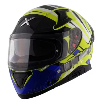 Axor Apex HEX 2 Gloss Neon Yellow Blue Helmet 1