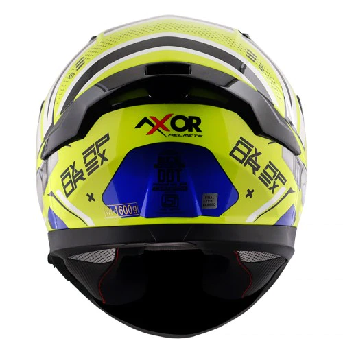 Axor Apex HEX 2 Gloss Neon Yellow Blue Helmet 5