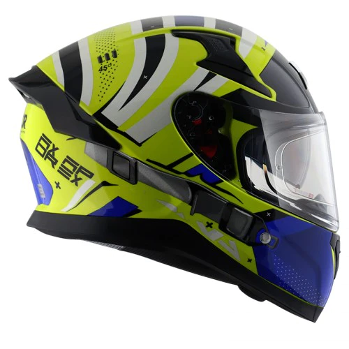 Axor Apex HEX 2 Gloss Neon Yellow Blue Helmet 7