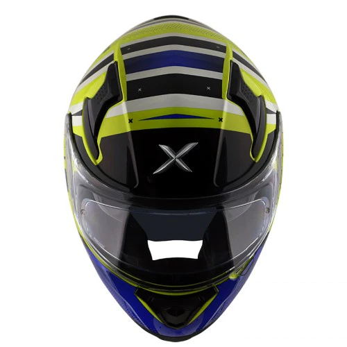 Axor Apex HEX 2 Gloss Neon Yellow Blue Helmet 9
