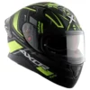 Axor Apex Tiki Matt Black Neon Yellow Helmet 9