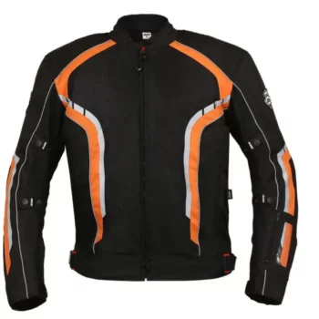 BBG XPlorer Black Orange Riding Jacket