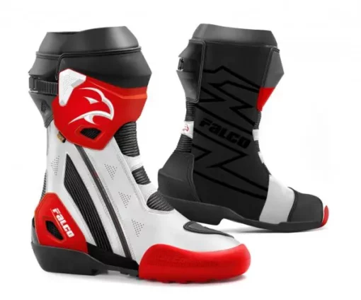 Falco Elite GP White Red Riding Boots 2