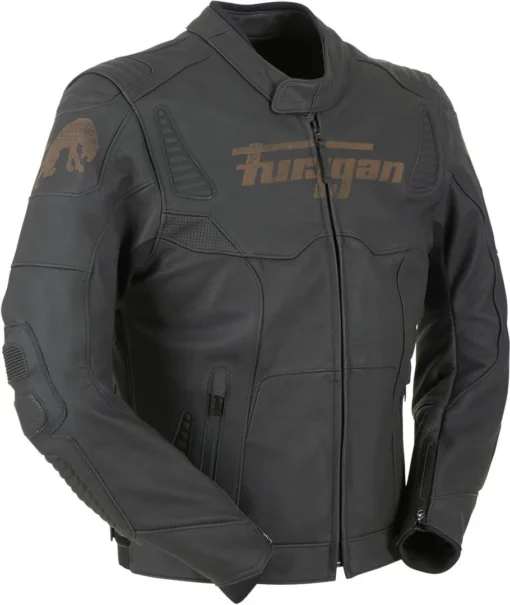 Furygan Fury Sherman Leather Black Riding Jacket 2