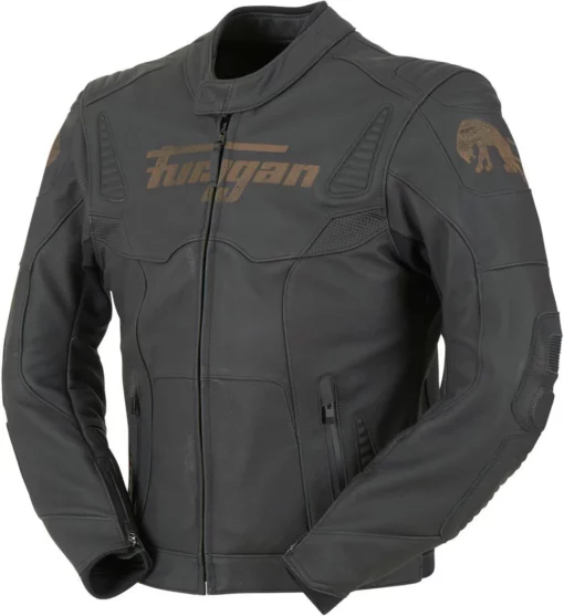 Furygan Fury Sherman Leather Black Riding Jacket