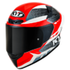 KYT TT Course Gear Black Red Helmet