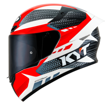 KYT TT Course Gear Black Red Helmet 2
