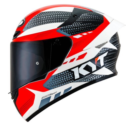 KYT TT Course Gear Black Red Helmet 2