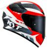 KYT TT Course Gear Black Red Helmet 7