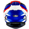 KYT TT Course Gear Blue Red Helmet 4