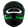 KYT TT Course Overtech Gloss Black Green Helmet 7 1