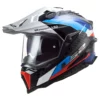 LS2 MX701 EXPLORER Carbon Frontier Gloss Black Blue Helmet 1