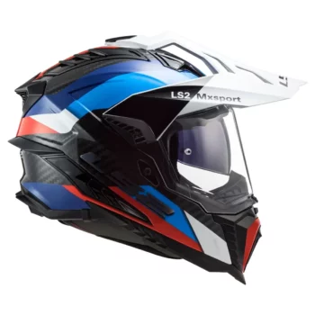 LS2 MX701 EXPLORER Carbon Frontier Gloss Black Blue Helmet 2 1