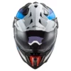 LS2 MX701 EXPLORER Carbon Frontier Gloss Black Blue Helmet 3 1