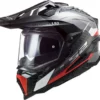 LS2 MX701 EXPLORER Carbon Frontier Gloss Titanium Red Helmet