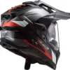 LS2 MX701 EXPLORER Carbon Frontier Gloss Titanium Red Helmet 3