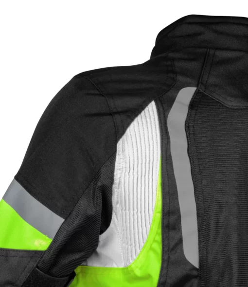 Rynox Tornado Pro V4 Black Hi Viz Green Riding Jacket 4 1