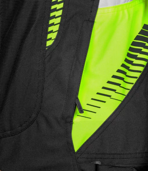 Rynox Tornado Pro V4 Black Hi Viz Green Riding Jacket 7 1
