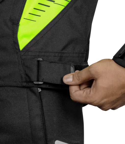 Rynox Tornado Pro V4 Black Hi Viz Green Riding Jacket 8 1