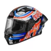 SMK Stellar Sports Graffiti Gloss Black Red Orange GL237 Helmet